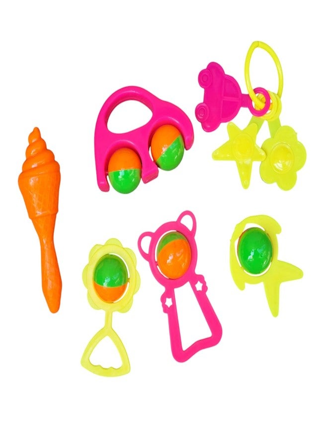 JNiL Baby Rattles Toys Set, Infant Grab Shake Rattle, Sensory Teether, Babies Development Learning Music Toy, Newborn Birthday Toys, Multicolor - Image 3